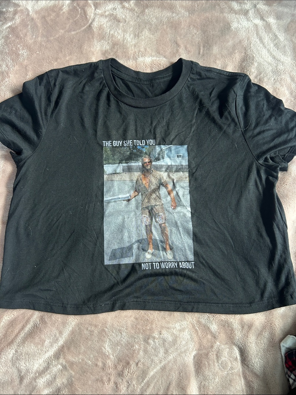 Barstool Sports Black Graphic Crop Top - Dave Port